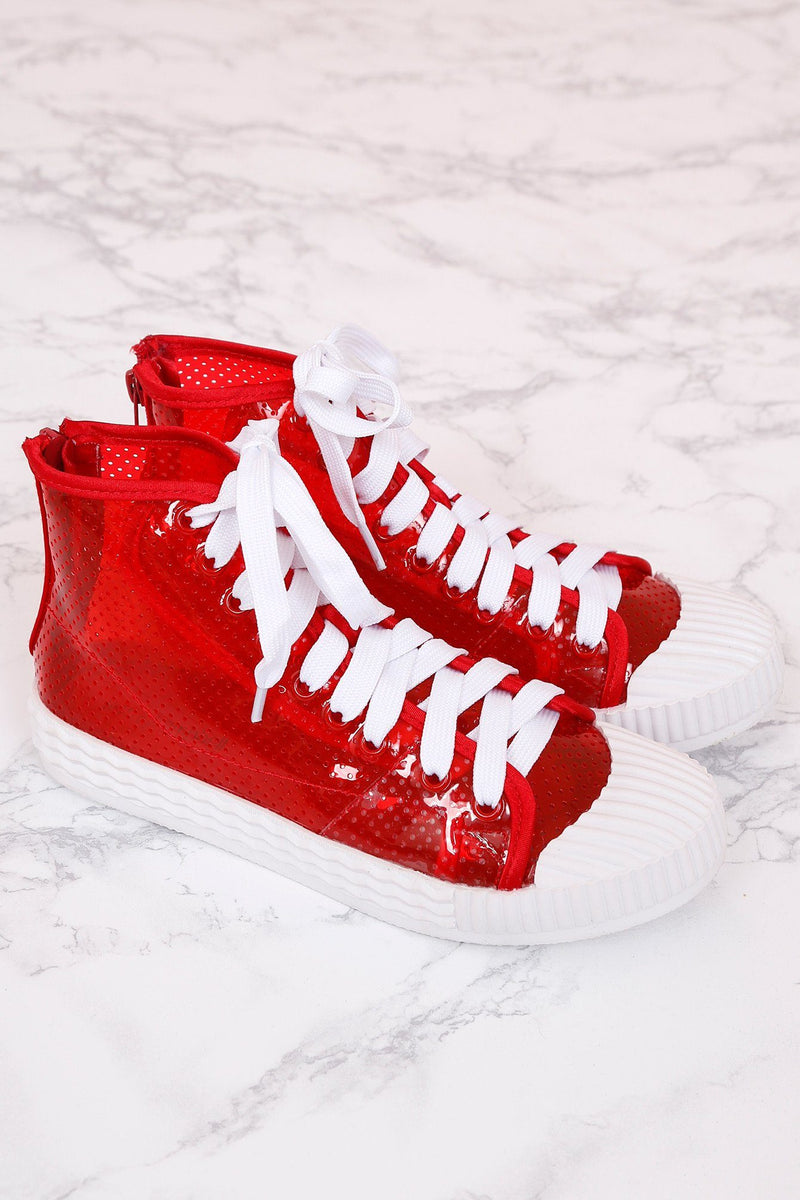 JEFFREY CAMPBELL | Ganador Sneakers - Red Vinyl