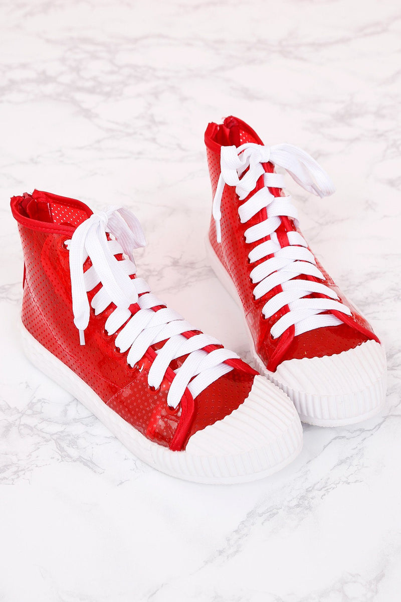 JEFFREY CAMPBELL | Ganador Sneakers - Red Vinyl