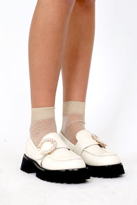 JEFFREY CAMPBELL | Recess Platform Loafer - Cream