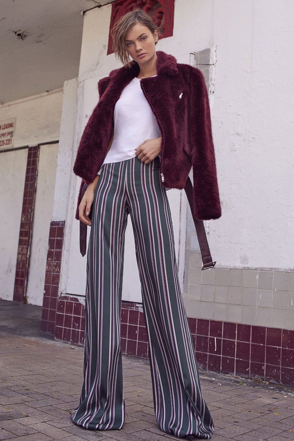 ALEXIS | Nieves Pant - Evergreen Stripes