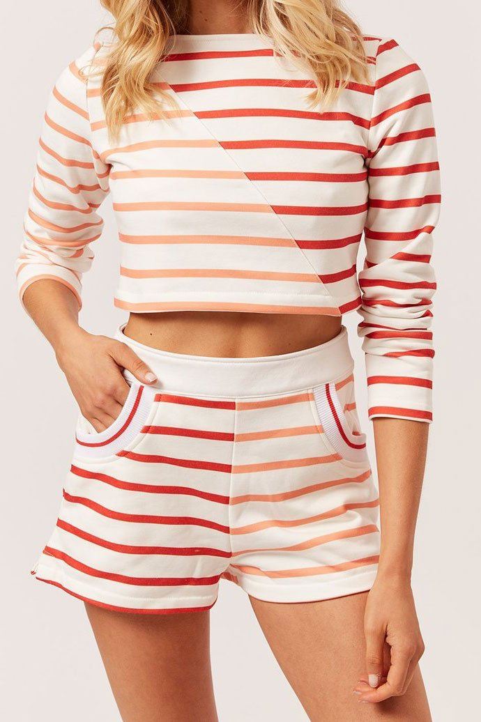 SOLID & STRIPED | The Brandi Top - Classic Stripe Sorbet