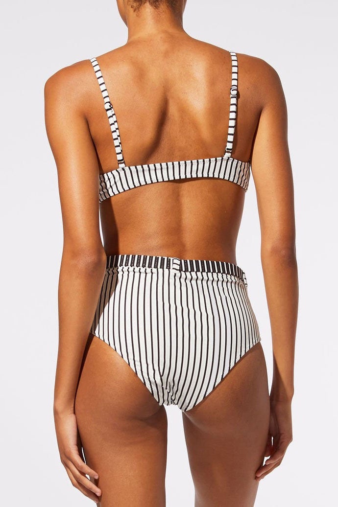 SOLID & STRIPED | Cora Bottom - B/W Stipe